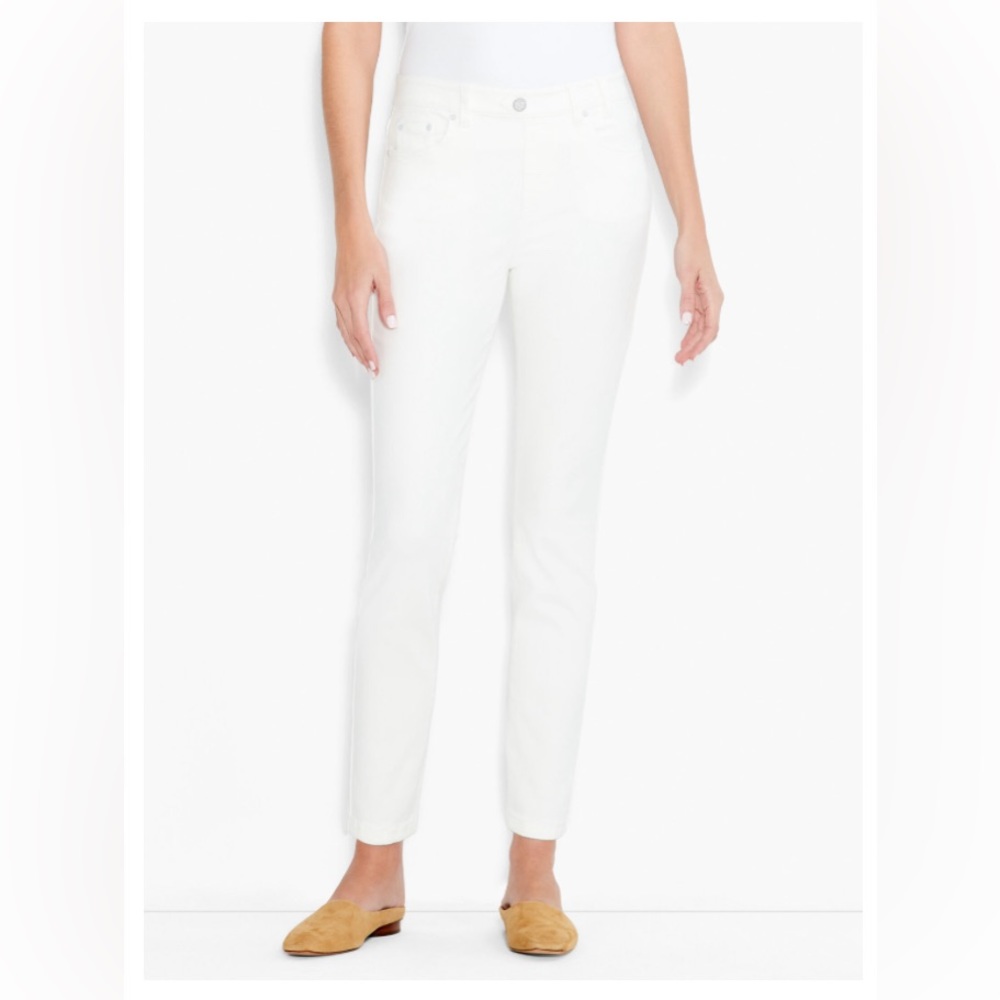 NZ Denim 28" Mid Rise Slim Ankle Jeans - White (33”)